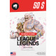 League of Legends RP Card $50 USD [NA]